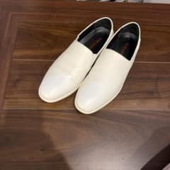 スリッポン　レザー　ホワイト　ハイダウェイ　ニコルのサムネイル