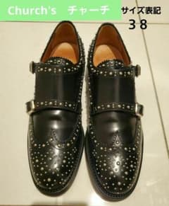 Church'sチャーチ LANA MET スタッズ ダブルモンク 38 - メルカリ