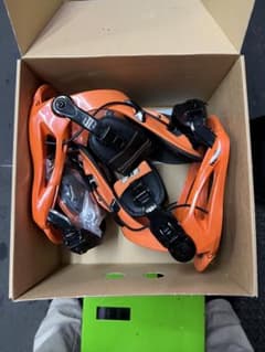 オレンジ スノーボード ビンディング Mサイズ - メルカリ