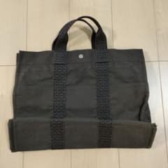 エルメスHERMES　エールラインMM トートバッグ ダークグレー