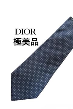 極美品】Dior シンプルネクタイ ネイビー - メルカリ