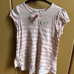 JILL STUART ピンクストライプ Tシャツ 120のサムネイル