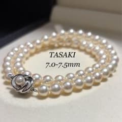 TASAKI アコヤ真珠 ネックレス 7.5 パール 本真珠 シルバー テリ強