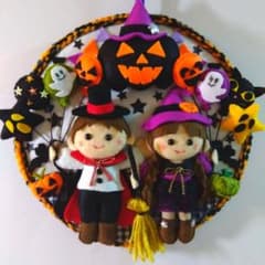 フェルトリース　 ハロウィン♪のサムネイル