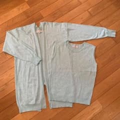 ロペピクニック　アンサンブルロングカーディガン&ノースリーブセーターのサムネイル
