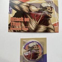 進撃の巨人 世界陸上 ライナー ポストカード 缶バッジ - メルカリ