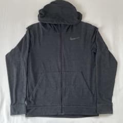 Nike dri-fit ダークグレー フルジップパーカーのサムネイル