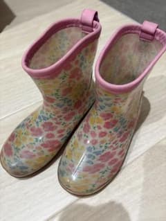BABBLE BOON キッズ長靴 花柄 18.0cm