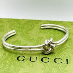 GUCCI ヴィンテージ　ノット　シルバーバングル　Ag925 MEXICO GUCCI ヴィンテージ ノット シルバーバングル Ag925 MEXICO - メルカリ