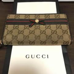 グッチ GUCCI 長財布 リボン ラウンドファスナーのサムネイル