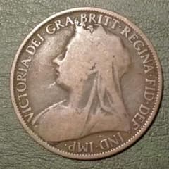 ヴィクトリア女王 1ペニー青銅貨 1896 - メルカリ
