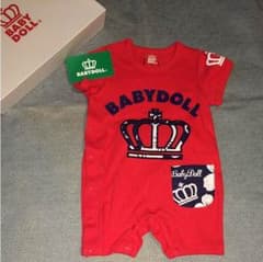 なぁぁ様 専用BABY DOLL ベビードール アロハ柄ロンパース 70のサムネイル