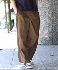 TRコールスイッチサイドタックワイドパンツ ジュンレッド ブラウンのサムネイル