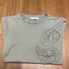 FABIANA FILIPPI Tシャツ ペイズリー装飾 カーキ　専用 FABIANA FILIPPI Tシャツ ペイズリー装飾 カーキ - メルカリ