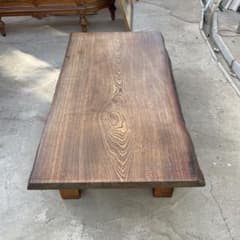 天然木 座卓 木の種類は不明です。 123cm x 67cm x 32cm - メルカリ