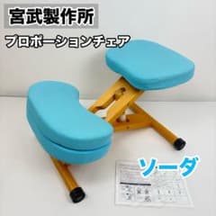 宮武製作所 バランスチェア プロポーションチェア ソーダ（水色） 姿勢