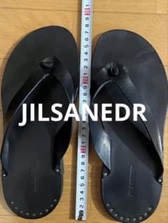 JIL SANDER ジルサンダー メンズ レザー ポストサンダル 40 - メルカリ