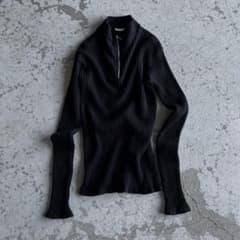 agnes b. ハーフジップ ニット リリジップ riri 90s フランス製 - メルカリ