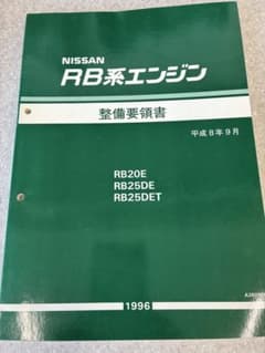 絶版品★RB20E/RB25DE/RB25DEエンジン整備要領書 1996年9月 m97300979518_1.jpg?1773278234