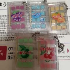 Kuoshin 井桁の菓子 ミニチュアキーホルダー 5種セットのサムネイル
