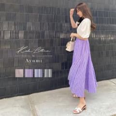 【yossy様専用【KOBE LETTUCE】切り替えストライプスカートのサムネイル