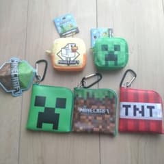 Minecraft マインクラフト L字ポーチ・ミニスクエアポーチ 5点セットのサムネイル