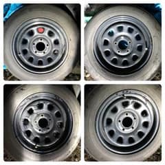 デイトナ風 15インチ 6.5j ET25 195/65r15タイヤ付のサムネイル