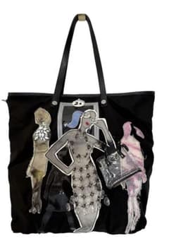 美品！PRADA ブラック トートバッグ ロボットバッグ コレクション 