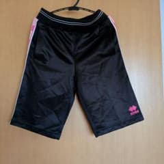 errea 블랙 하프 팬츠 사이드 스트라이프 150
