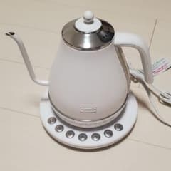 美品 デロンギ アイコナ 電気カフェケトル KBOE1230J-W 数回使用