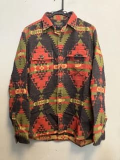 Rugby RALPH LAURENネイティブ柄 長袖シャツ スカル&骨柄RRLのサムネイル