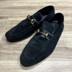 GUCCI スエード ホースビット ローファー ブラックのサムネイル