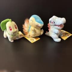 ポケモンキャンバス ぬいぐるみ チコリータ ヒノアラシ ワニノコ