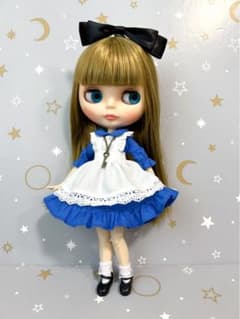 ブライス アリスワンピースセット(青)のサムネイル