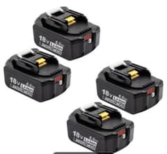 18V 6Ahリチウムイオンバッテリー　4個セットのサムネイル