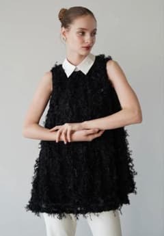 acka lame fringe tops - メルカリ