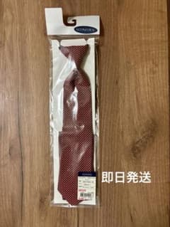 キッズ用赤ドット柄ネクタイのサムネイル