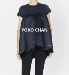 美品☆YOKO CHAN ハーフスリーブヘムスカラップ カットソー 38 - メルカリ