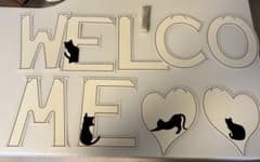 ペーパーガーランド WELCOME 猫デザインのサムネイル