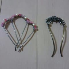 夜会巻きヘアアクセサリー　　２点セットのサムネイル