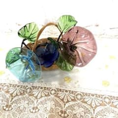 昭和レトロ ‼️ 沖縄琉球ガラス の花 3本 - メルカリ