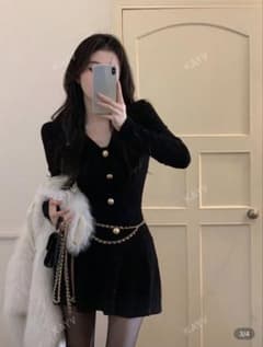 SHEIN ブラック ワンピース JP-M(M)のサムネイル