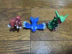 ポケモンキッズ グラードン クリア カイオーガ レックウザ 指人形 3体のサムネイル