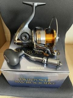 09SHIMANO TWINPOWER8000HG(替えスプール付)左用軸ありのサムネイル