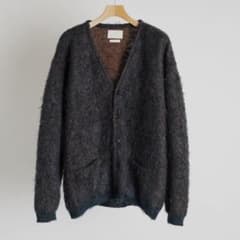 yoke 4color mix jacquard mohair cardiganのサムネイル
