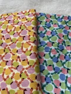 りんご柄2色セット　綿フライスニットのサムネイル