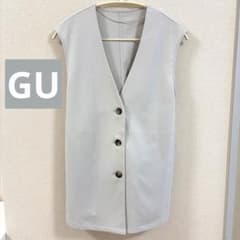 【GU】 ノーカラー ベスト ジレ フォーマルのサムネイル