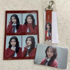 Girls2 山口綺羅 4カットステッカー、リボンキーホルダー、フォト