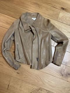 HELMUT LANG ベージュ レザージャケット P - メルカリ