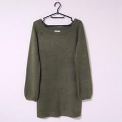 ニット カーキ グリーン 美品のサムネイル